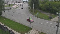Онлайн камера: Перекресток Кадочникова - Победы | Каменск-Уральский