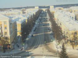 Онлайн камера: улица Алюминиевая от пл. Горького | Каменск-Уральский