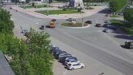 Онлайн камера: Перекресток Ленина - Кадочникова | Каменск-Уральский