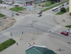 Онлайн камера: Перекресток Победы - Карла-Маркса | Каменск-Уральский