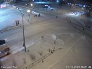 Онлайн камера: Перекресток Победы - Пушкина | Каменск-Уральский