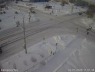 Онлайн камера: Перекресток Победы - Пушкина | Каменск-Уральский