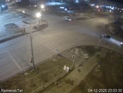 Онлайн камера: Перекресток Победы - Пушкина | Каменск-Уральский