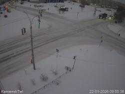 Онлайн камера: Перекресток Победы - Пушкина | Каменск-Уральский