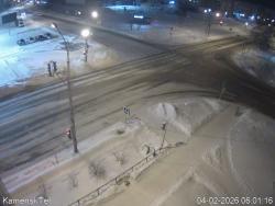 Онлайн камера: Перекресток Победы - Пушкина | Каменск-Уральский