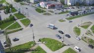 Онлайн камера: Перекресток Октябрьская - Суворова | Каменск-Уральский