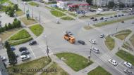 Онлайн камера: Перекресток Октябрьская - Суворова | Каменск-Уральский