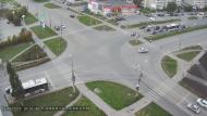 Онлайн камера: Перекресток Октябрьская - Суворова | Каменск-Уральский