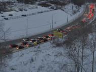 Онлайн камера: ул. Суворова (подъем от Байновского моста) | Каменск-Уральский