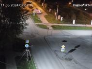 Онлайн камера: Перекресток Исетская-Каменская - рядом с парком | Каменск-Уральский