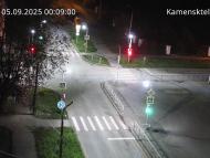 Онлайн камера: Перекресток Исетская-Каменская - рядом с парком | Каменск-Уральский