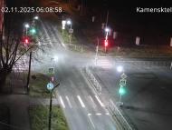 Онлайн камера: Перекресток Исетская-Каменская - рядом с парком | Каменск-Уральский