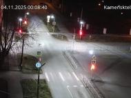 Онлайн камера: Перекресток Исетская-Каменская - рядом с парком | Каменск-Уральский