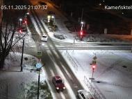 Онлайн камера: Перекресток Исетская-Каменская - рядом с парком | Каменск-Уральский