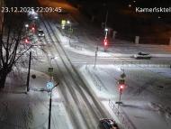 Онлайн камера: Перекресток Исетская-Каменская - рядом с парком | Каменск-Уральский