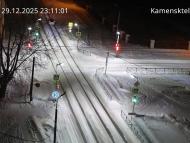 Онлайн камера: Перекресток Исетская-Каменская - рядом с парком | Каменск-Уральский