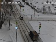 Онлайн камера: Перекресток Исетская-Каменская - рядом с парком | Каменск-Уральский