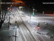 Онлайн камера: Перекресток Исетская-Каменская - рядом с парком | Каменск-Уральский