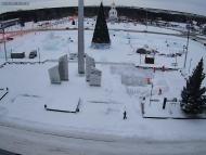 Онлайн камера: Площадь Ленинского Комсомола - Фонтан | Каменск-Уральский