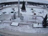 Онлайн камера: Площадь Ленинского Комсомола - Фонтан | Каменск-Уральский