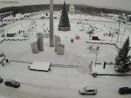 Онлайн камера: Площадь Ленинского Комсомола - Фонтан | Каменск-Уральский