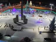 Онлайн камера: Площадь Ленинского Комсомола - Фонтан | Каменск-Уральский