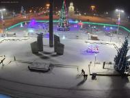 Онлайн камера: Площадь Ленинского Комсомола - Фонтан | Каменск-Уральский