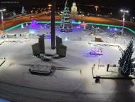 Онлайн камера: Площадь Ленинского Комсомола - Фонтан | Каменск-Уральский