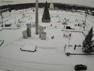 Онлайн камера: Площадь Ленинского Комсомола - Фонтан | Каменск-Уральский