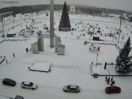 Онлайн камера: Площадь Ленинского Комсомола - Фонтан | Каменск-Уральский