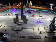 Онлайн камера: Площадь Ленинского Комсомола - Фонтан | Каменск-Уральский