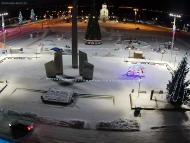 Онлайн камера: Площадь Ленинского Комсомола - Фонтан | Каменск-Уральский