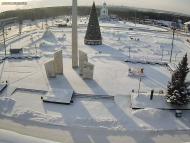 Онлайн камера: Площадь Ленинского Комсомола - Фонтан | Каменск-Уральский