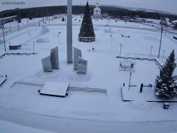 Онлайн камера: Площадь Ленинского Комсомола - Фонтан | Каменск-Уральский